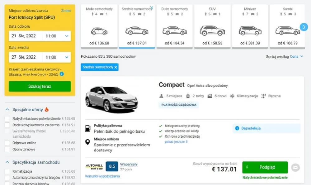 Ile kosztuje wynajem samochodu na miesiąc? Sprawdź, co wpływa na ceny